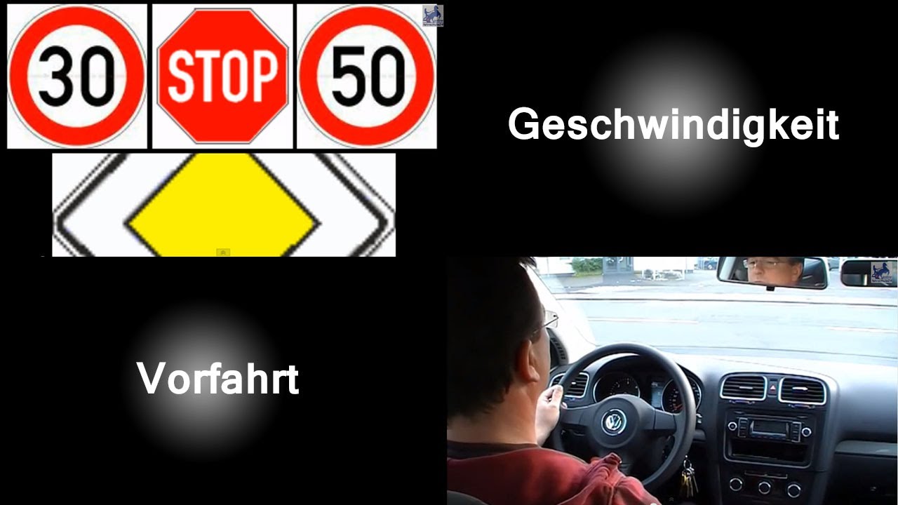 Fahrbahnmarkierungen als Orientierungshilfe für Geschwindigkeit und Vorfahrt YouTube