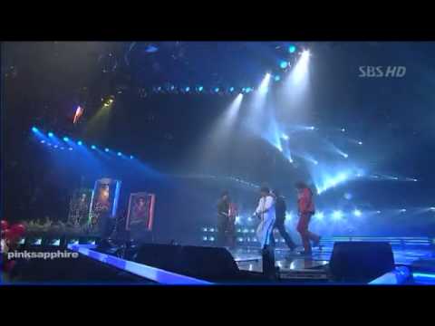 040208 인기가요-동방신기 데뷔무대