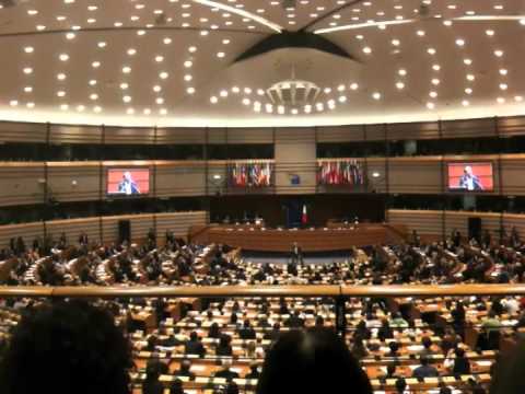 Roberto Benigni al Parlamento Europeo