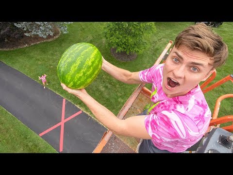 DROPPING WATERMELON 45FT!!
