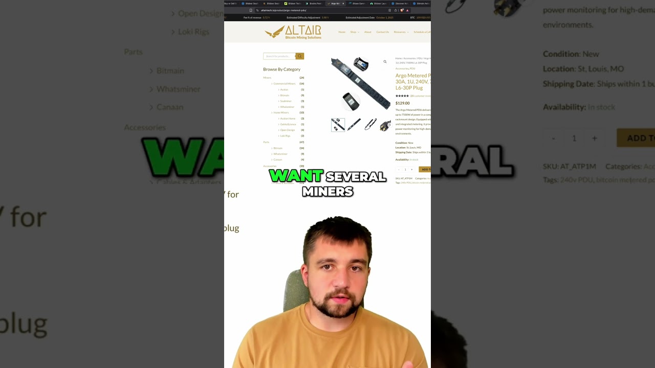 Unlock Bitcoin Mining Power: Argo PDU is the Secret! shorts
