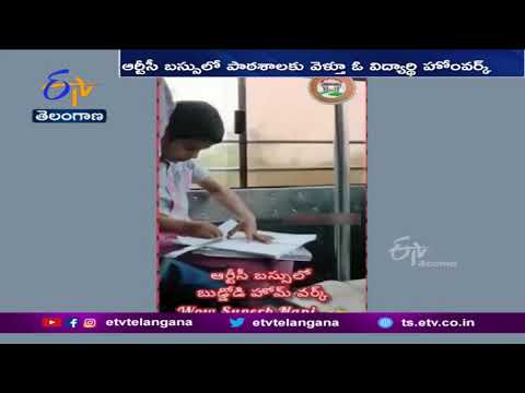 Viral: TSRTC MD Sajjanar lauds student doing homework in bus with his tweet video