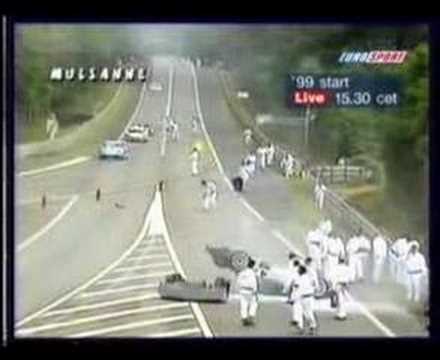99 Mercedes lemans crash #6