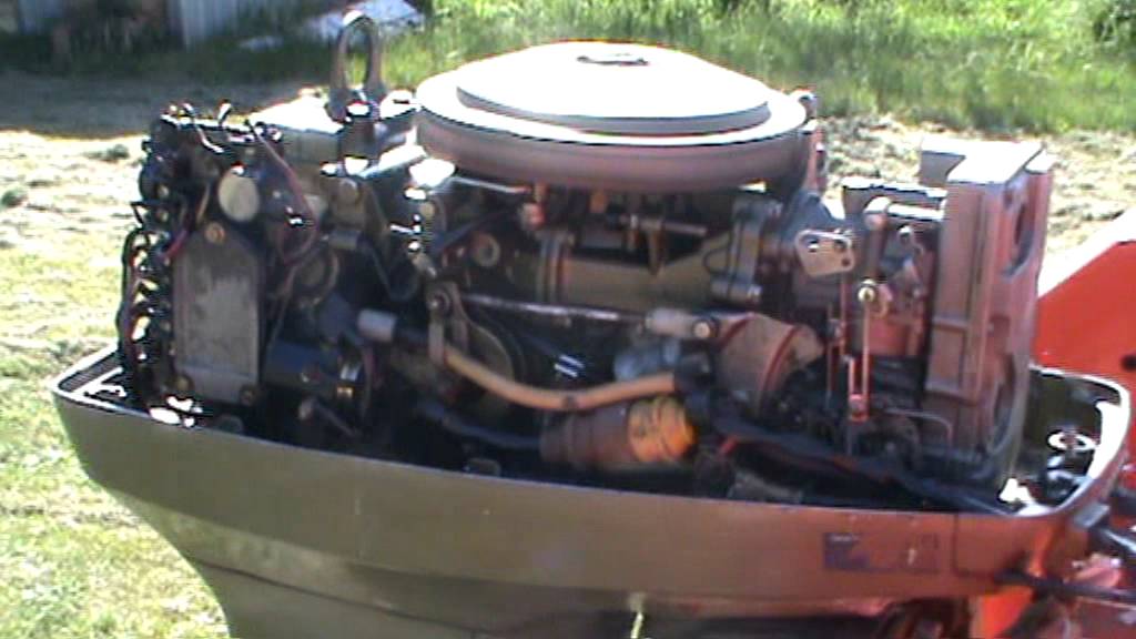 50hp Johnson/Evinrude outboard running - YouTube 1972 suzuki wire diagram 