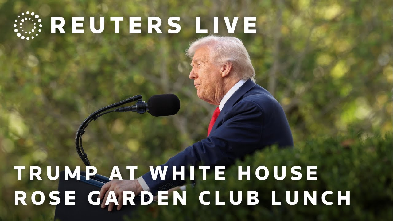 LIVE: President Trump at Rose Garden Club lunch at White House