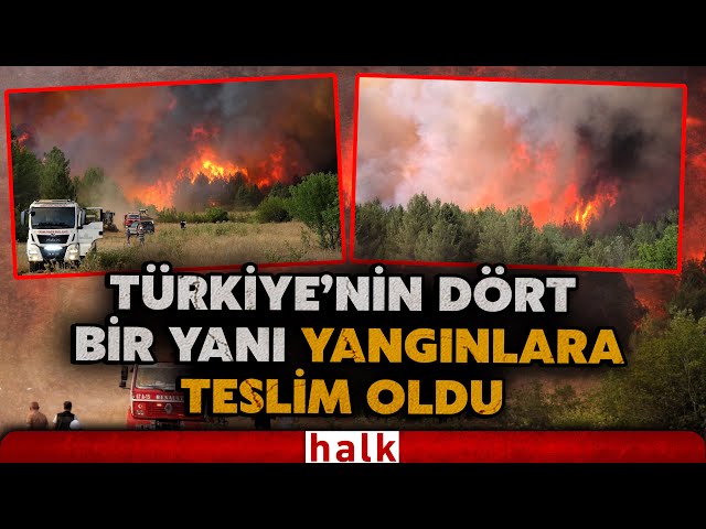 TÜRKİYE'NİN CİĞERLERİ YANIYOR! Pek çok noktadan gelen yangın görüntüleri yürekleri dağladı!
