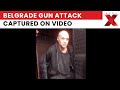 Belgrade Shooting: Police Video Shows Suspect Targeting Man Outside Parliament Tent