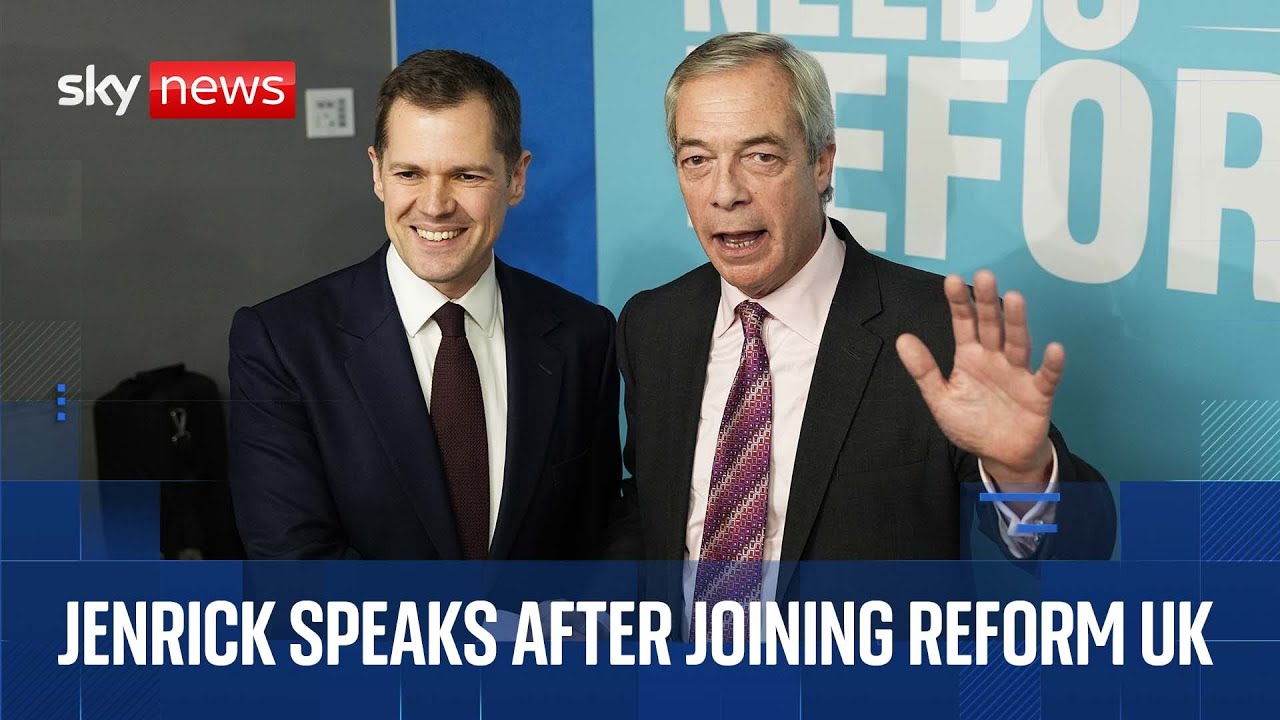 Sacked Tory defector Robert Jenrick joins Reform - watch news conference live