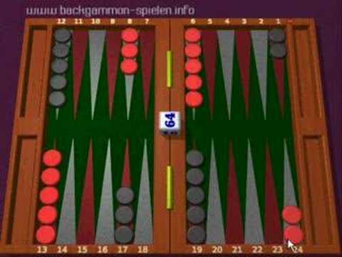 Aufstellung Backgammon Steine