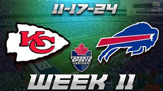 Kansas City Chiefs vs Buffalo Bills LIVE Stream Game Audio | NFL Week 11 LIVE Streamcast & Chat