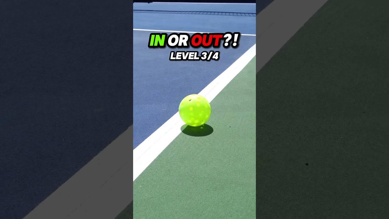 Is this ball in or out? #pickleball