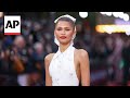 Zendaya on learning about tennis at Challengers premiere in London