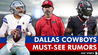 MUST-SEE Cowboys Rumors: Kyle Shanahan Trade? Hire Kellen Moore? Sign Stefon Diggs? + Dak Contract