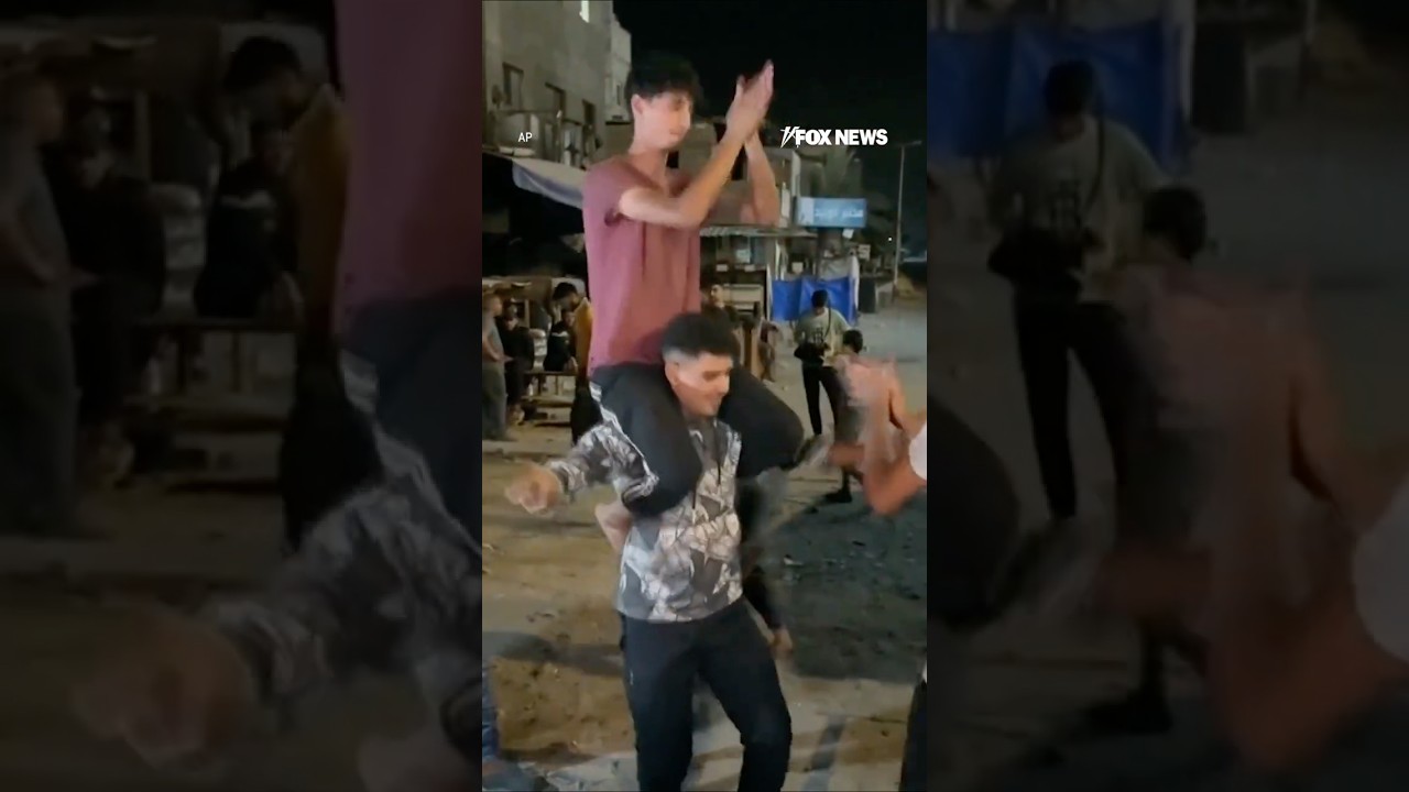 Celebrations break out in Gaza after Hamas accepts peace plan #shorts #trump #hamas #gaza #israel