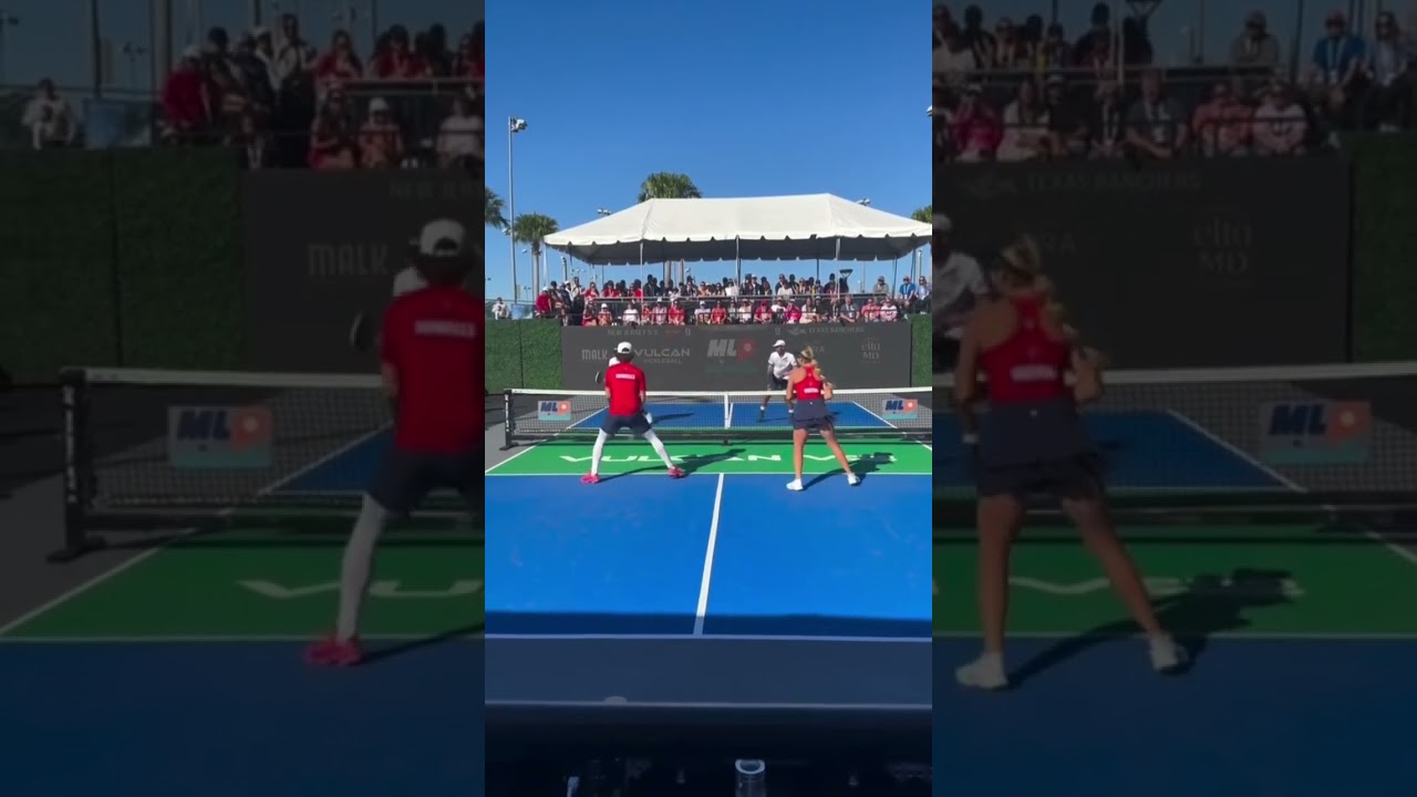 It doesn’t get much better than this 🤩 🎥: @MajorLeaguePickleball #pickleballhighlights