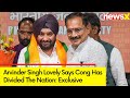 Congress Has Divided The Nation | BJP Leader Arvinder Singh Lovely Exclusive On | NewsX