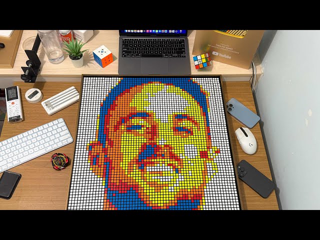 Making Diogo Jota 🪦🕊️ in Rubik's Cubes