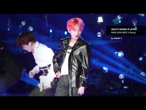 181212 마마 MAMA (in JAPAN) - FAKE LOVE / BTS V focus / 방탄소년단 뷔 (4K fancam)