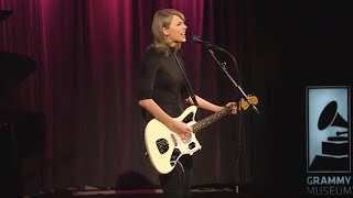 Taylor Swift Performs “Wildest Dreams” at The GRAMMY Museum