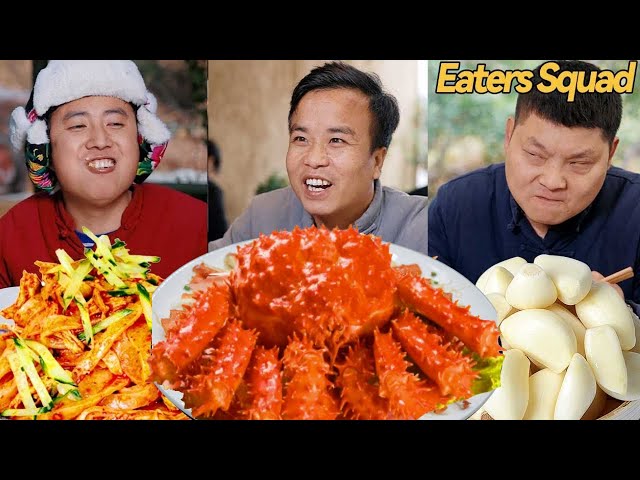 There is a king crab hidden in the big bowl!丨Eating Spicy Food and Funny Pranks丨 Funny Mukbang丨TikTo