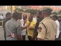 Heated Arguments Between MLC Srikanth And Police | V6 News  - 03:12 min - News - Video