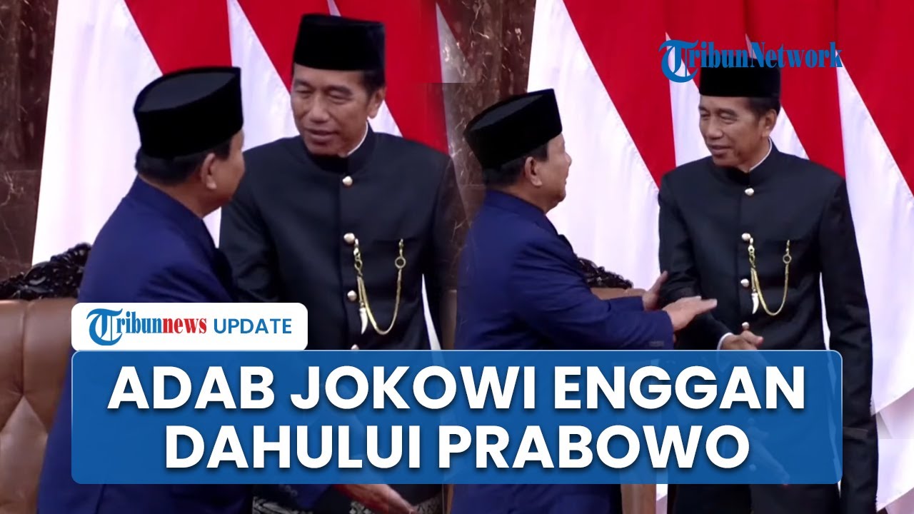 Momen Prabowo dan Jokowi Sama-sama Enggan Berjalan Mendahului Usai Pelantikan Presiden