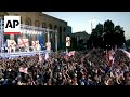 Pro-government rally in Tbilisi as Georgian ruling party vows to adopt controversial law
