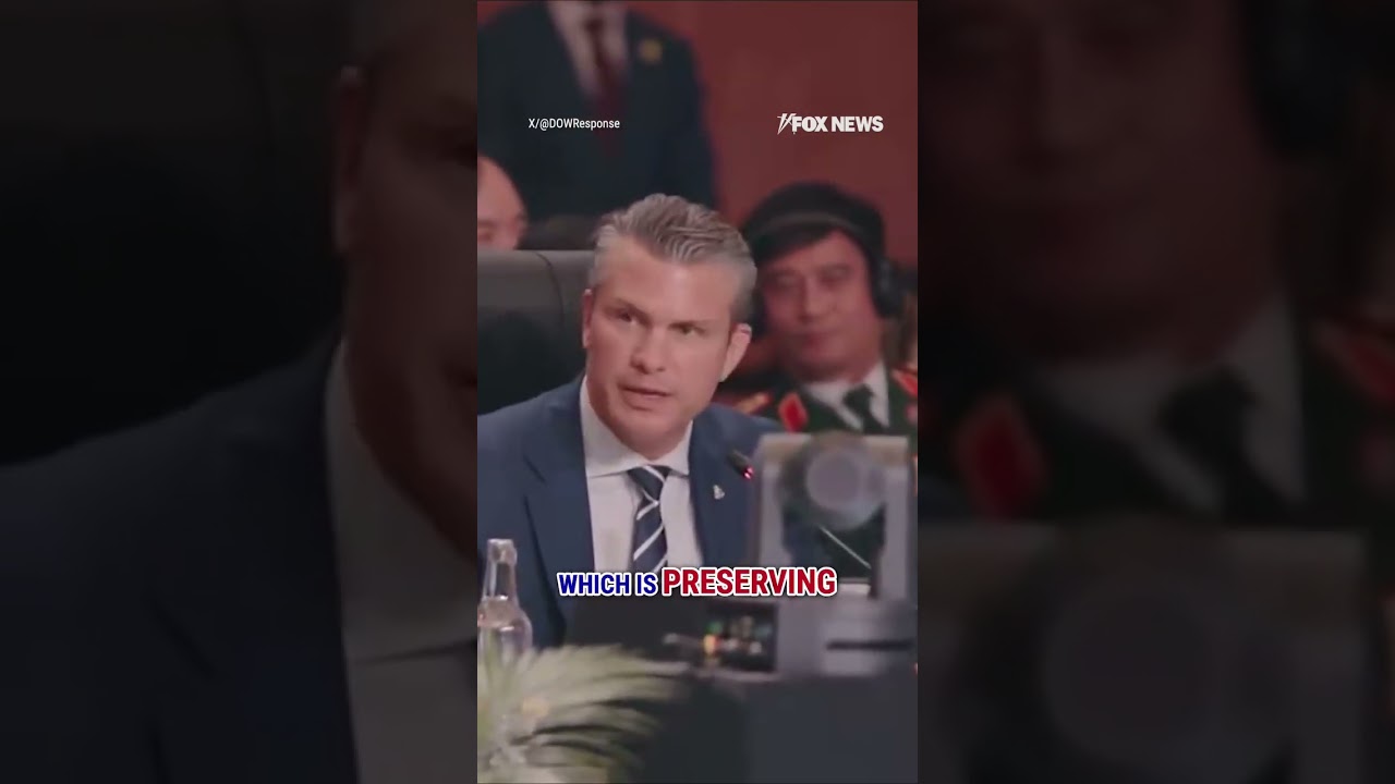 PEACE THROUGH STRENGTH:  Secretary of War Pete Hegseth explains department’s name change #shorts #us