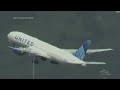 Moment United Airlines plane loses a tire during takeoff  - 01:29 min - News - Video
