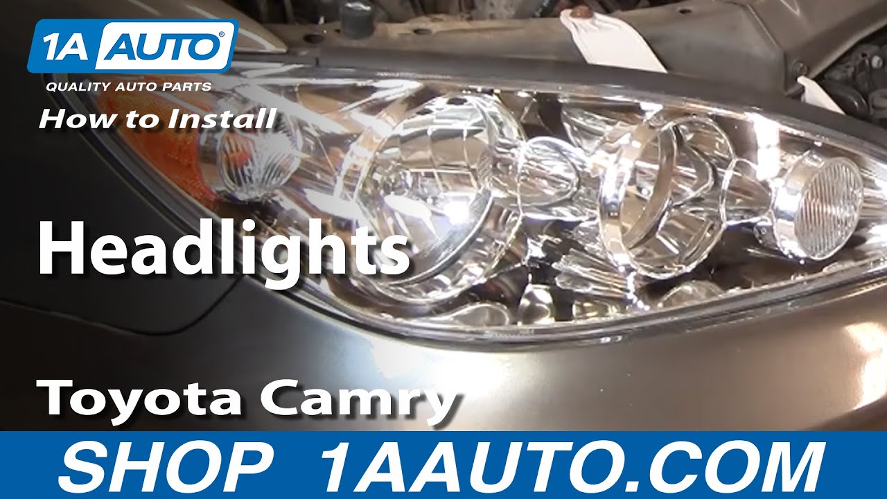 How to adjust 2004 toyota camry headlights