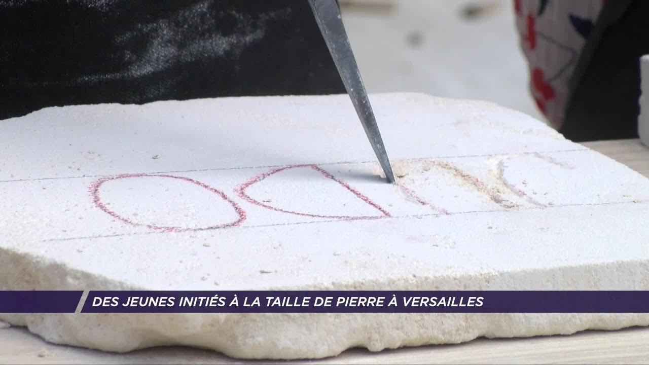 Yvelines | Des jeunes initiés à la taille de pierre à Versailles