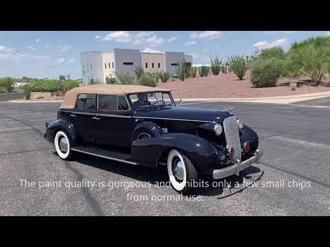 video 1937 Cadillac V12 Convertible Sedan with Division