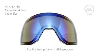 HK Army KLR Thermal Mask Lens - Cobalt Blue