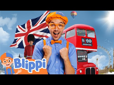Bllippi Explores London On A Double-Decker Bus! | Educational Videos for Kids