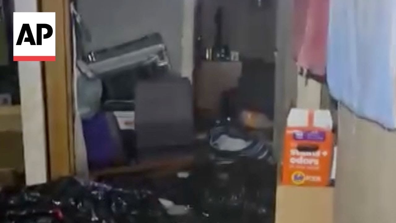 Alaska man shares video of his home floating away in storm with him inside