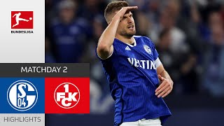 Two Red Cards! | FC Schalke 04 — 1. FC Kaiserslautern 3-0 | Highlights | MD 2 — Bundesliga 2 2023/24