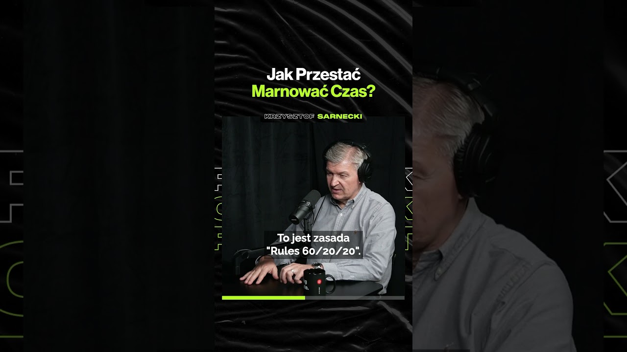 Jak Przestać Marnować Czas – ft. @KrzysztofSarnecki (premiera w niedzielę o 19:00)