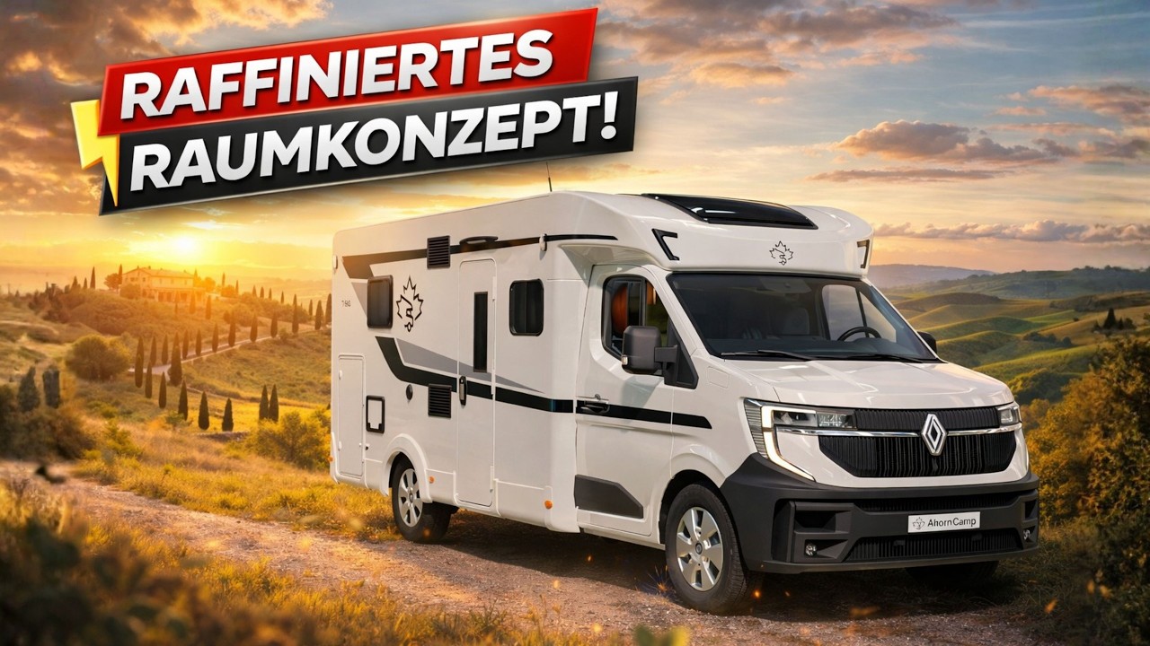 Hymer wunderschönes WOHNMOBIL Raumkonzept 2026 Ahorn Camp T680 First Edition