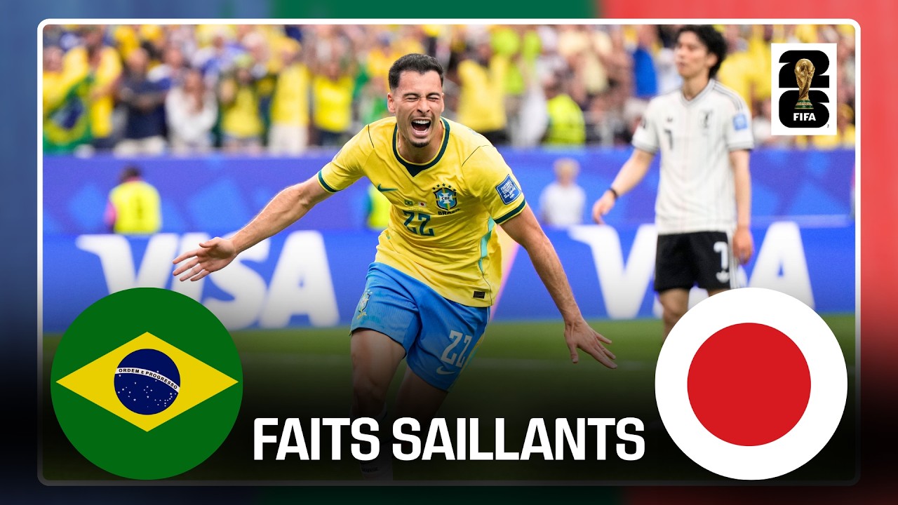 Résumé du match entre le Brésil et le Japon à la Coupe du Monde de la FIFA 2026™! #fifaworldcuponyt