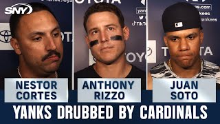 Nestor Cortes and Juan Soto talk dreadful Yankees loss to Cardinals, Anthony Rizzo on return | SNY