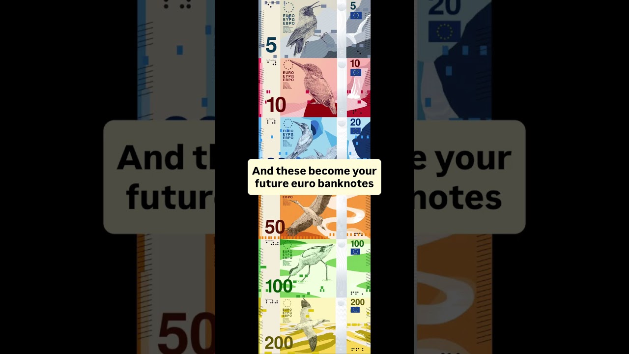 These could be the new euro banknotes