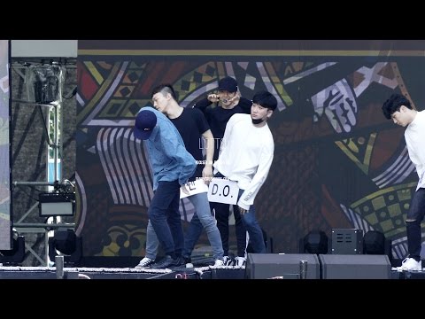 161008 DMC festival rehearsal EXO - Lotto (백현 focus)