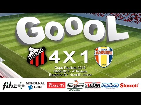 Ituano 4 x 1 Barueri - Zagueiro artilheiro marca dois e Galo de Itu mantém 100% na Copa Paulista 1 hqdefault