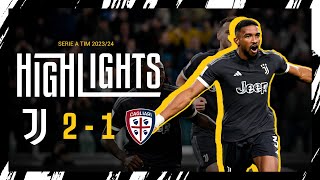 HIGHLIGHTS: JUVENTUS 2-1 CAGLIARI | FIVE WINS IN A ROW