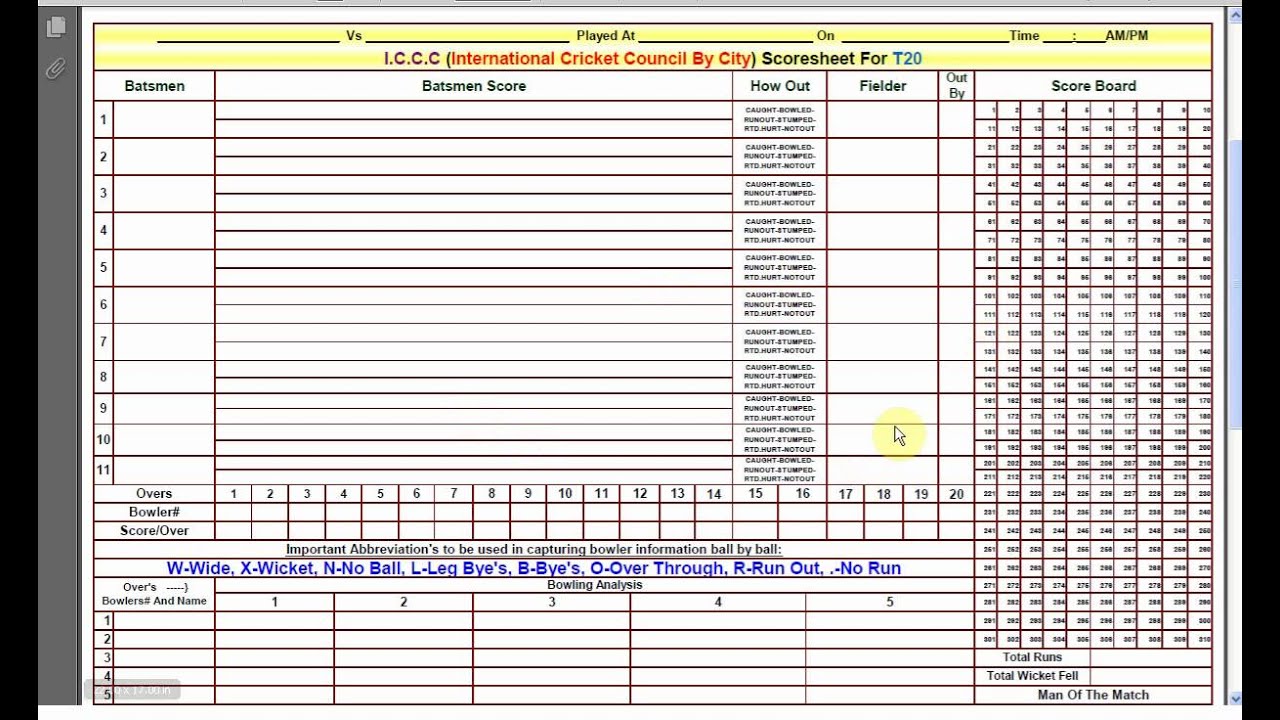 Iccc co Teams Entering A Score Sheet Part1 Of 3 YouTube