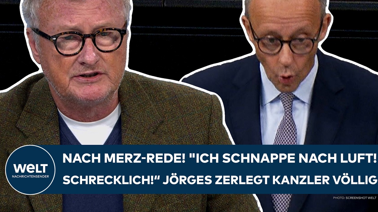 DEUTSCHLAND: Nach Merz-Rede! "Ich schnappe nach Luft! Schrecklich" Jörges zerlegt den Kanzler völlig