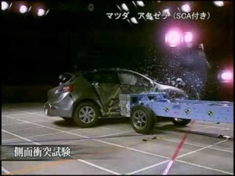 تحطم فيديو اختبار Mazda Mazda 3 (Axela) سيدان منذ عام 2009