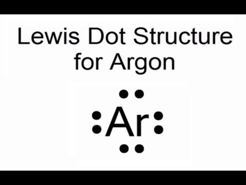 Lewis Dot Structure for Argon Atom (Ar) - YouTube