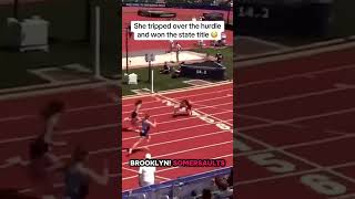 Brooklyn Anderson won the 100M Oregon state title in an unconventional way 🏆 (via @nfhsnetwork/TT)