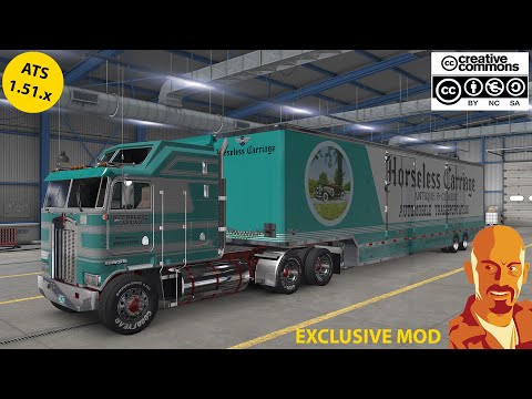 KENWORTH K100 HORSELESS CARRIAGE + TRAILER ATS EXCLUSIVE MOD 1.51.x